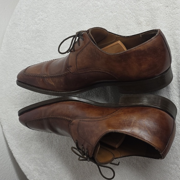 Magnanni Cognac Leather Apron Toe Derby\'s Men\'s Size 8.5 main image 9